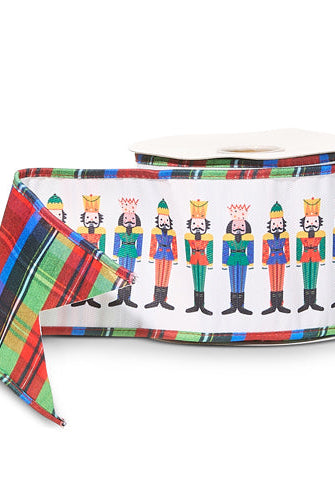 Shop For 4" Nutcracker Plaid Ribbon (10 Yards)