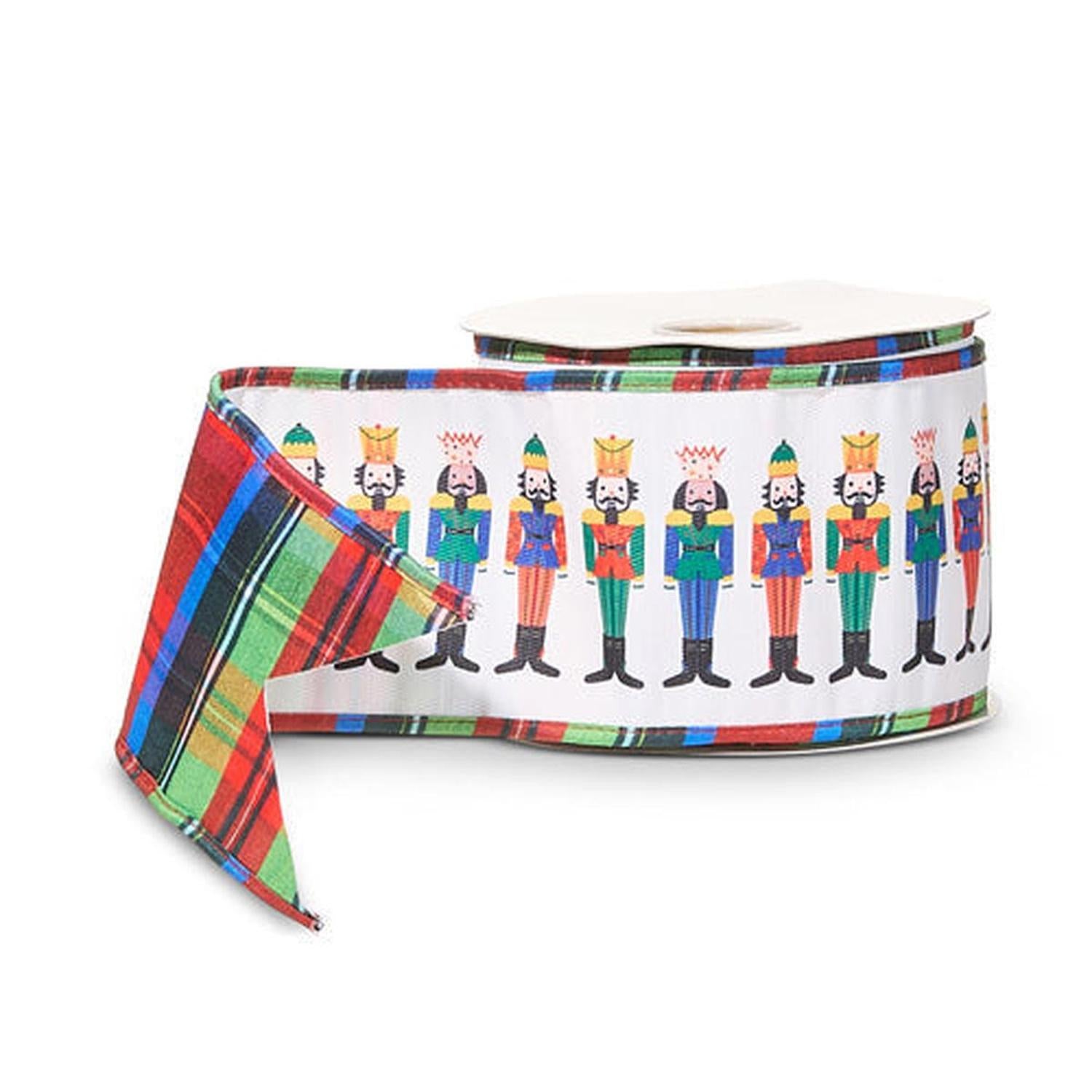 Shop For 4" Nutcracker Plaid Ribbon (10 Yards)