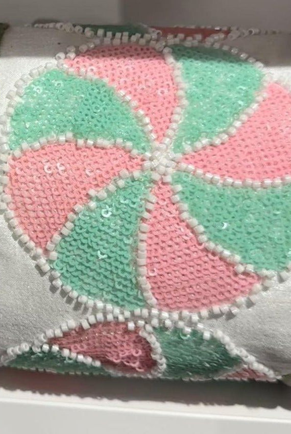 Shop For 4" Peppermint Candies Ribbon: Mint/Pink (5 Yards)