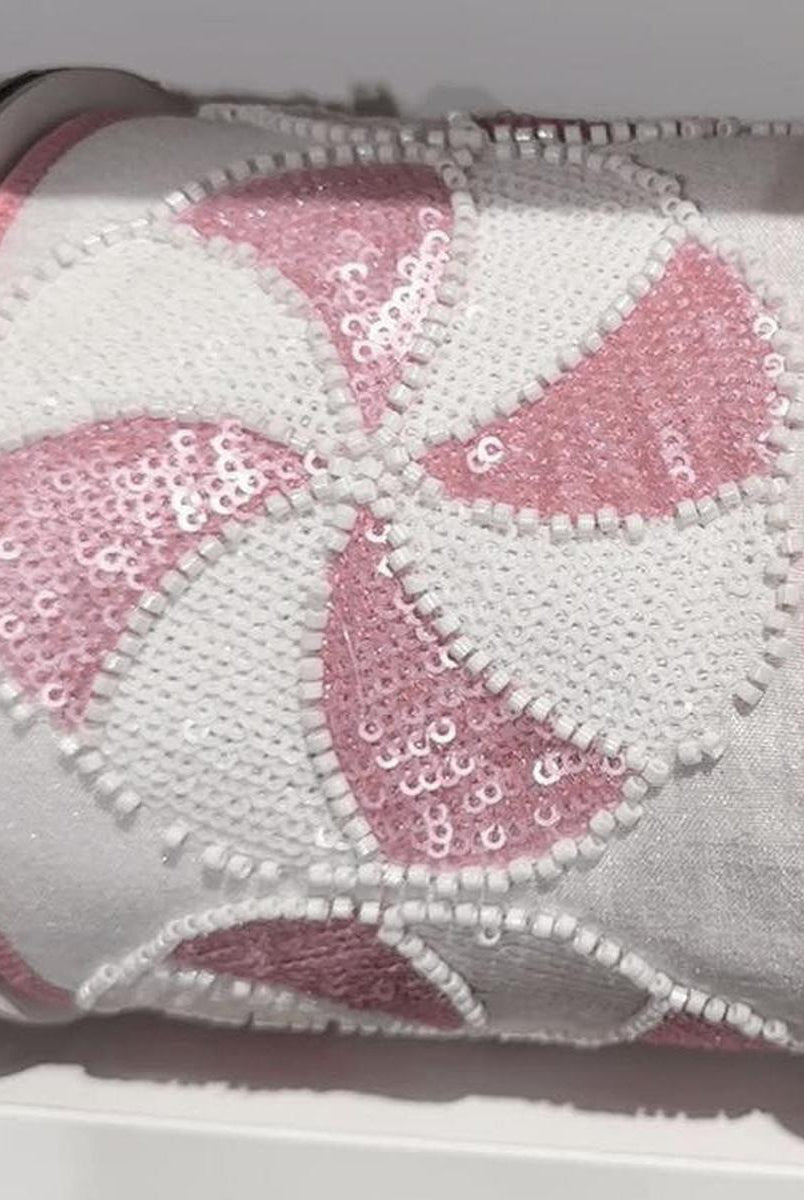 Shop For 4" Peppermint Candies Ribbon: Pink/White (5 Yards)