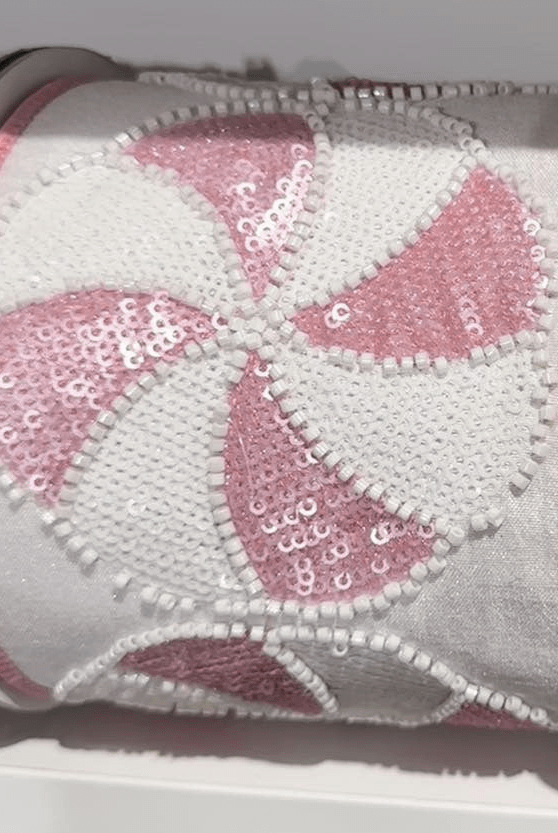 Shop For 4" Peppermint Candies Ribbon: Pink/White (5 Yards)