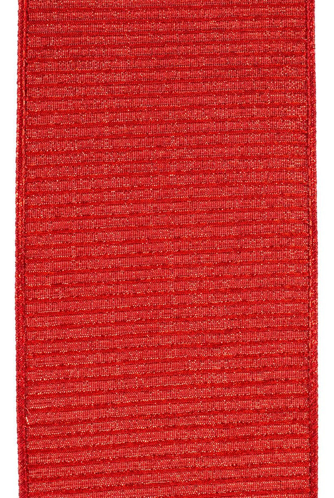 Shop For 4" Pleated Metallic Lux Ribbon: Red (10 Yards)