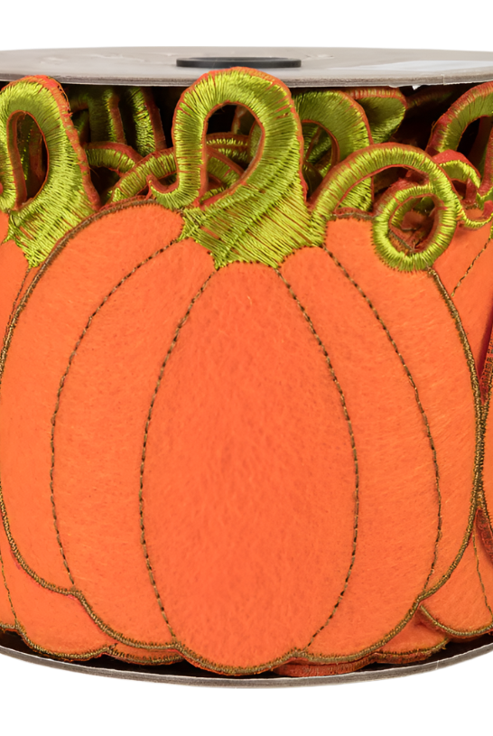 Shop For 4" Pumpkin Garland Ribbon: Orange (5 Yards)