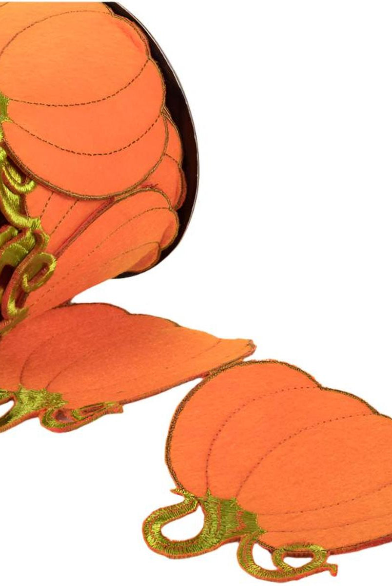 Shop For 4" Pumpkin Garland Ribbon: Orange (5 Yards)