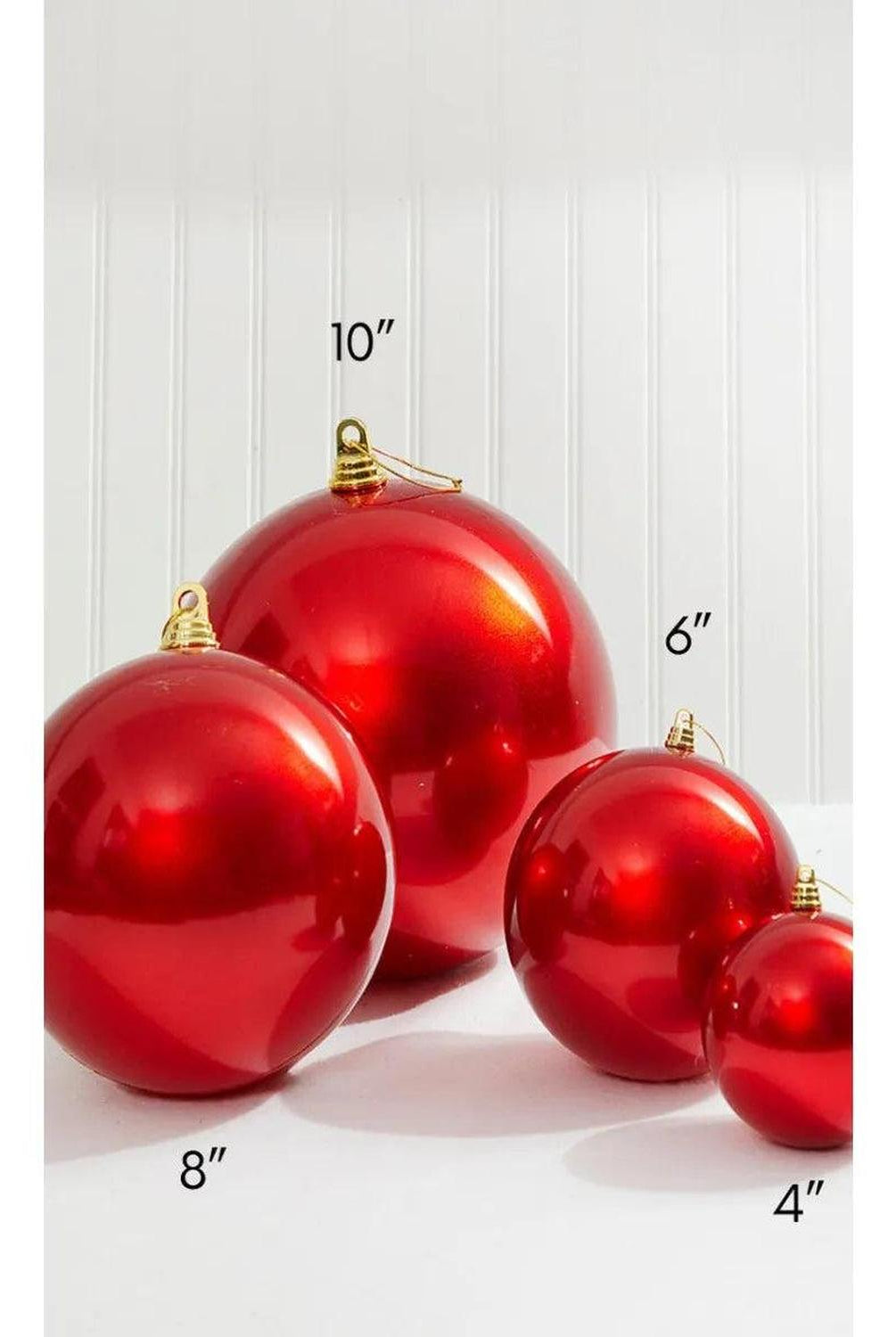 4" Red Candy Apple Ball Ornament