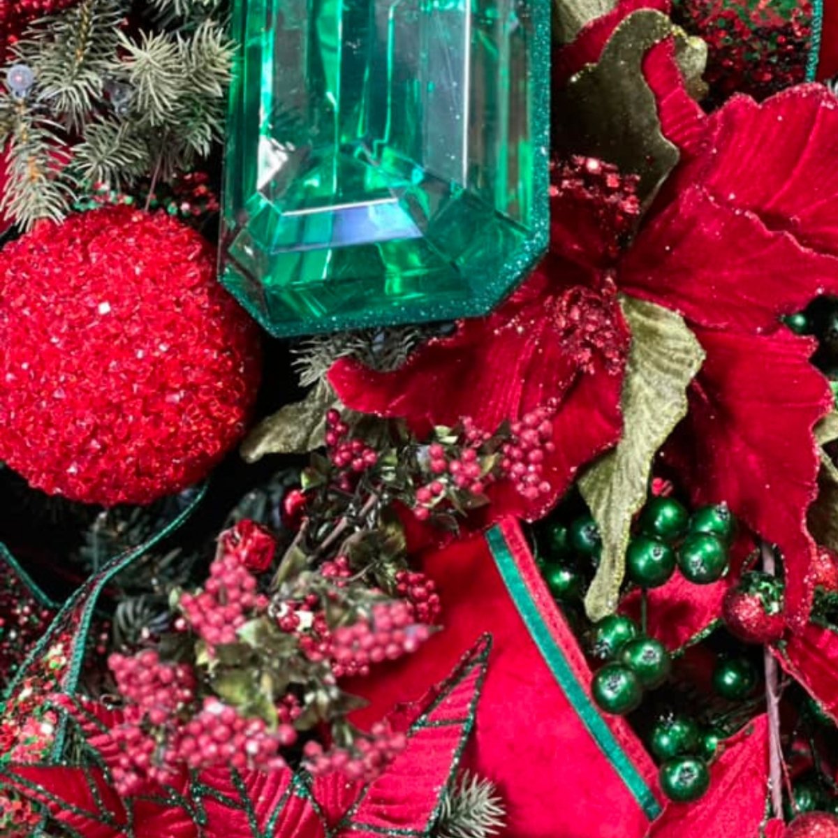Shop For 4" Red Crystal Ball Ornament