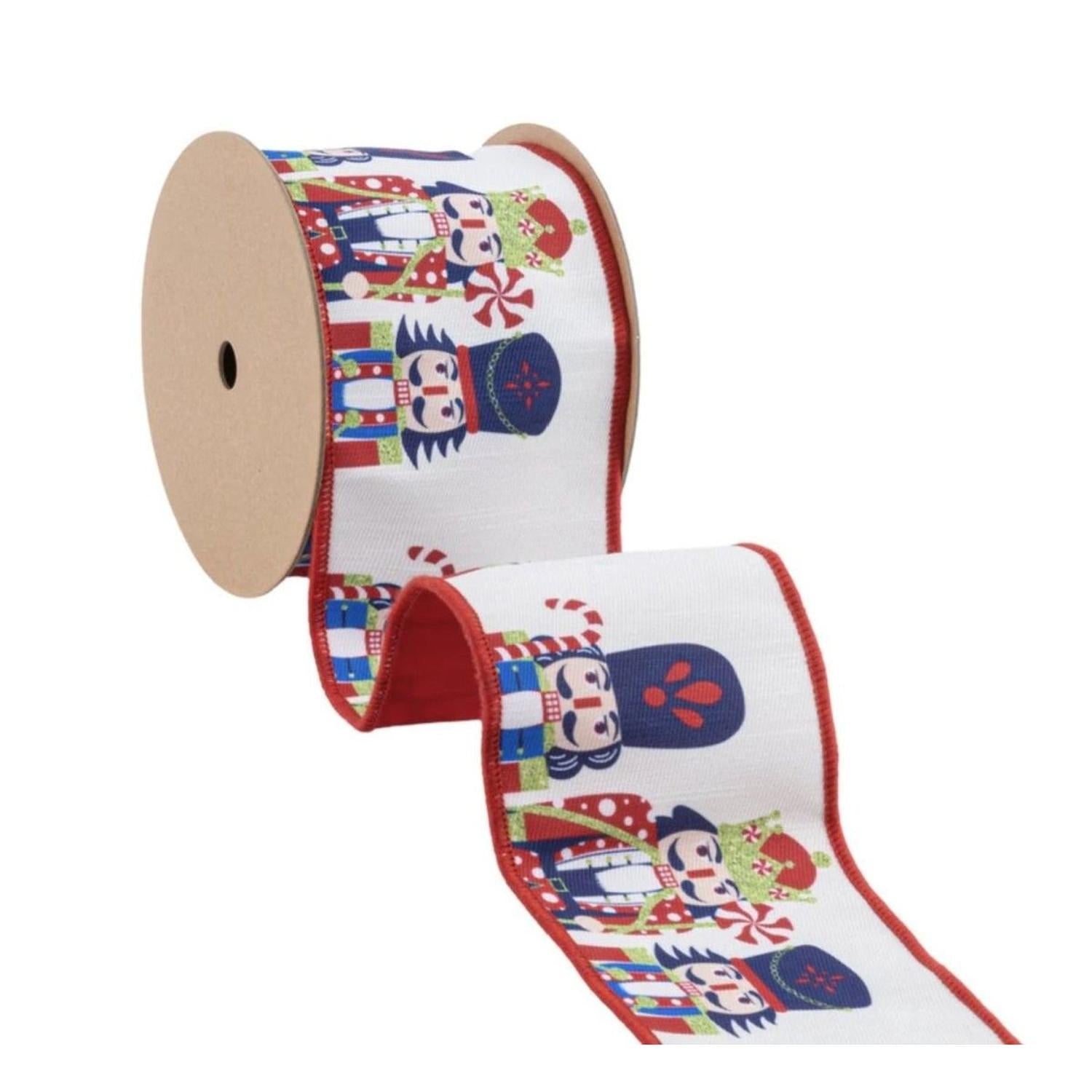 Shop For 4" Reversible Dupioni Nutcracker Ribbon (10 Yards)