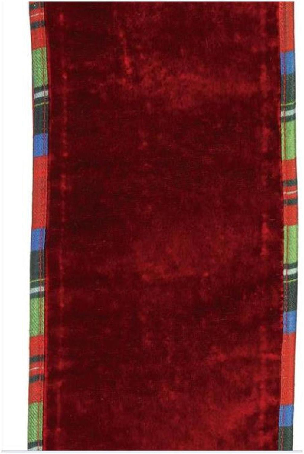 4" Sheldon Plaid Ribbon: Red (5 Yards)