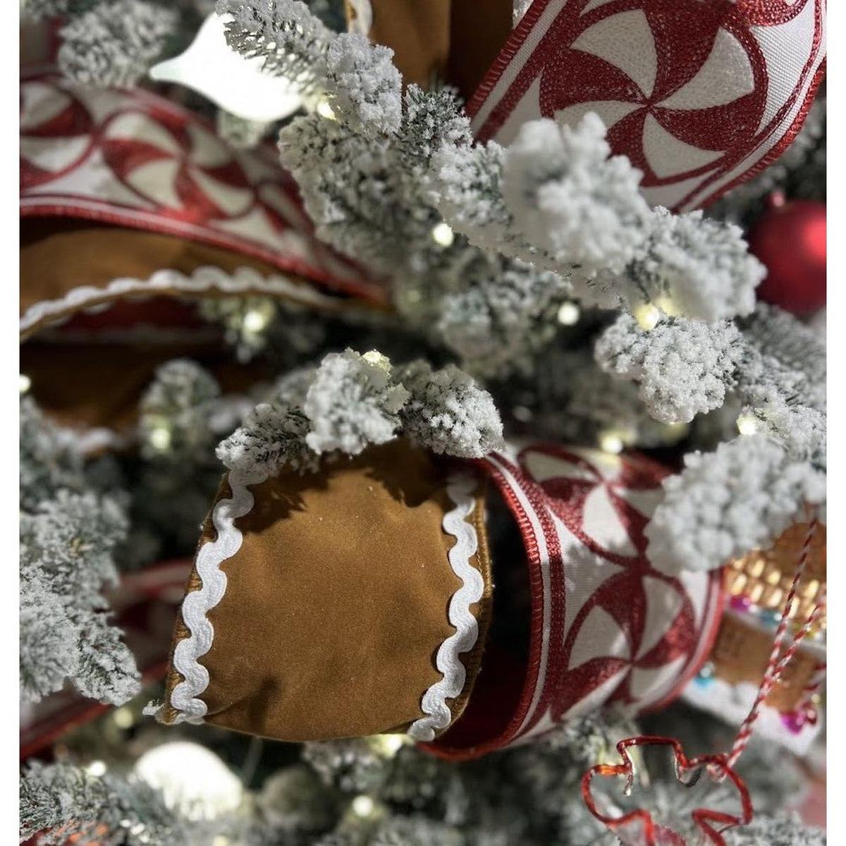 Shop For 4" Sueded Gingerbread Ribbon (10 Yards)