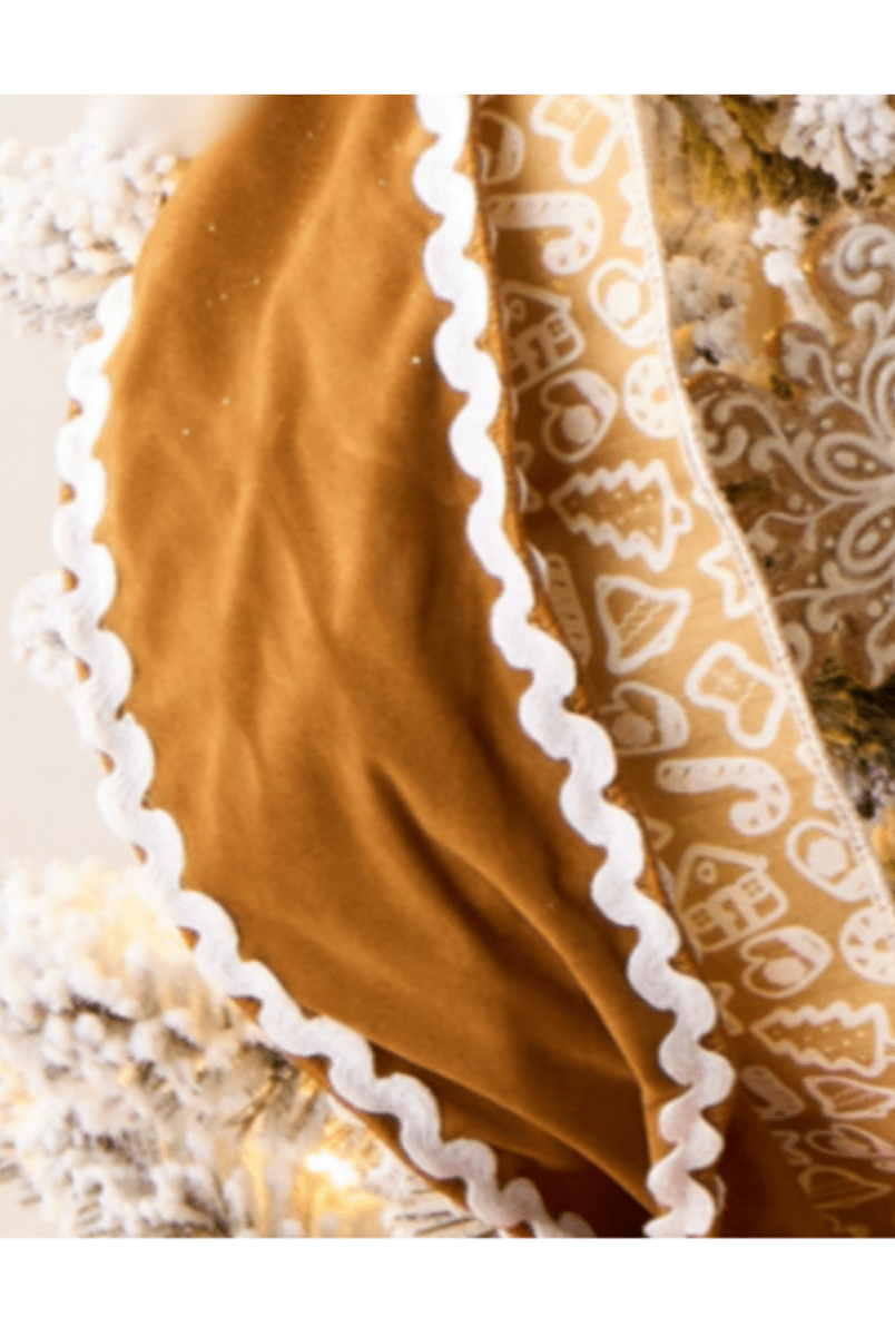 Shop For 4" Sueded Gingerbread Ribbon (10 Yards)