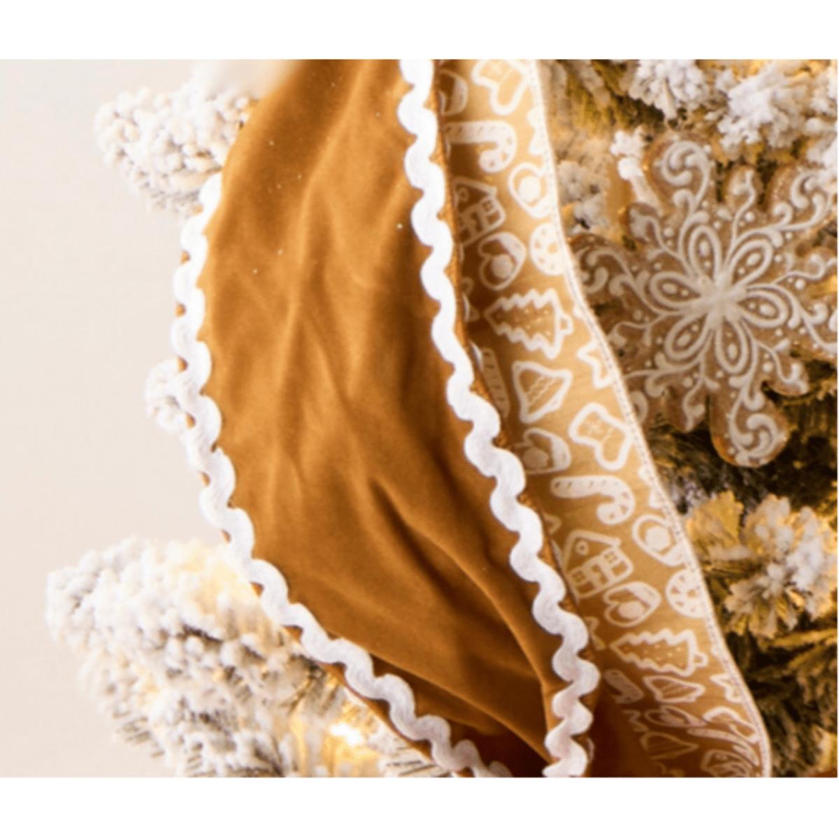Shop For 4" Sueded Gingerbread Ribbon (10 Yards)