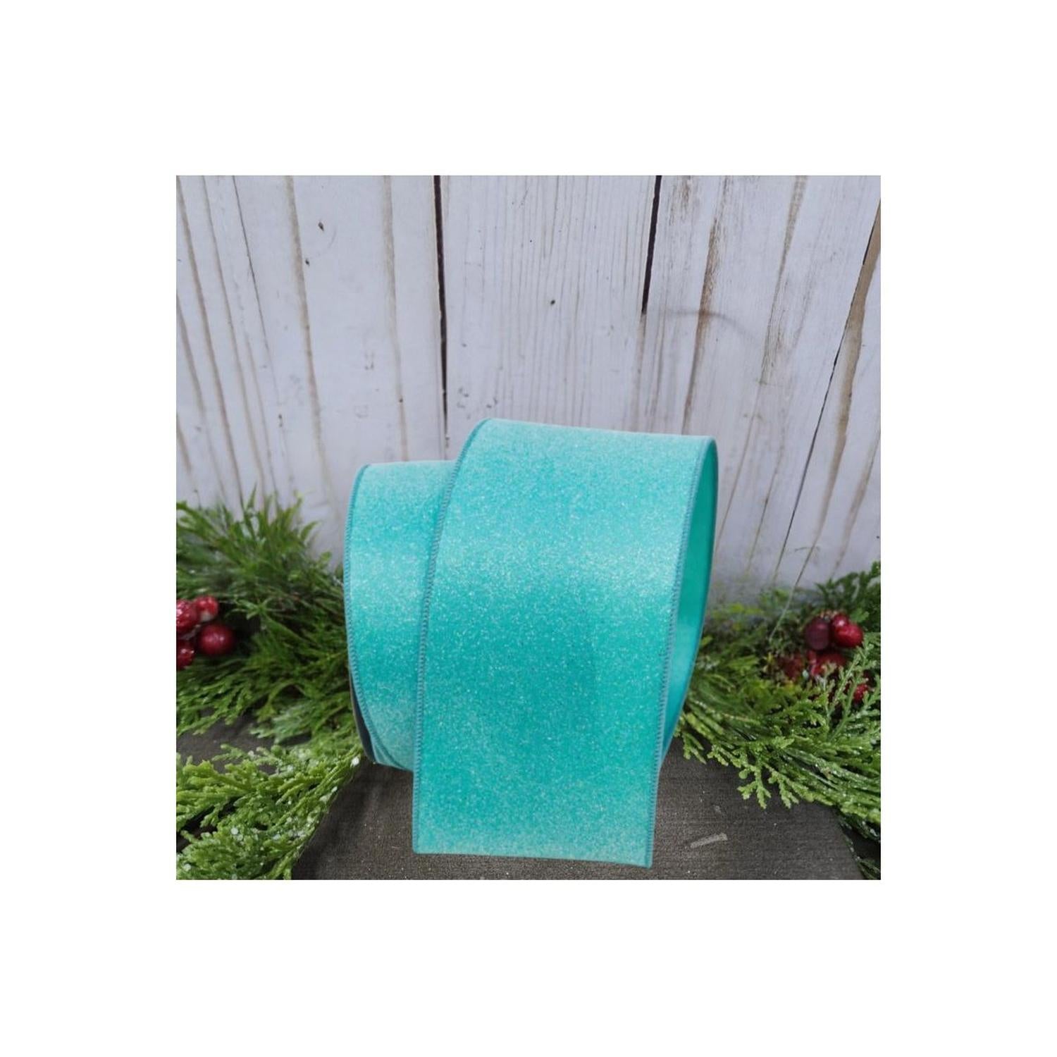 Shop For 4" Sugar Candy Ribbon: Teal (10 Yards) at Michelle's aDOORable Creations