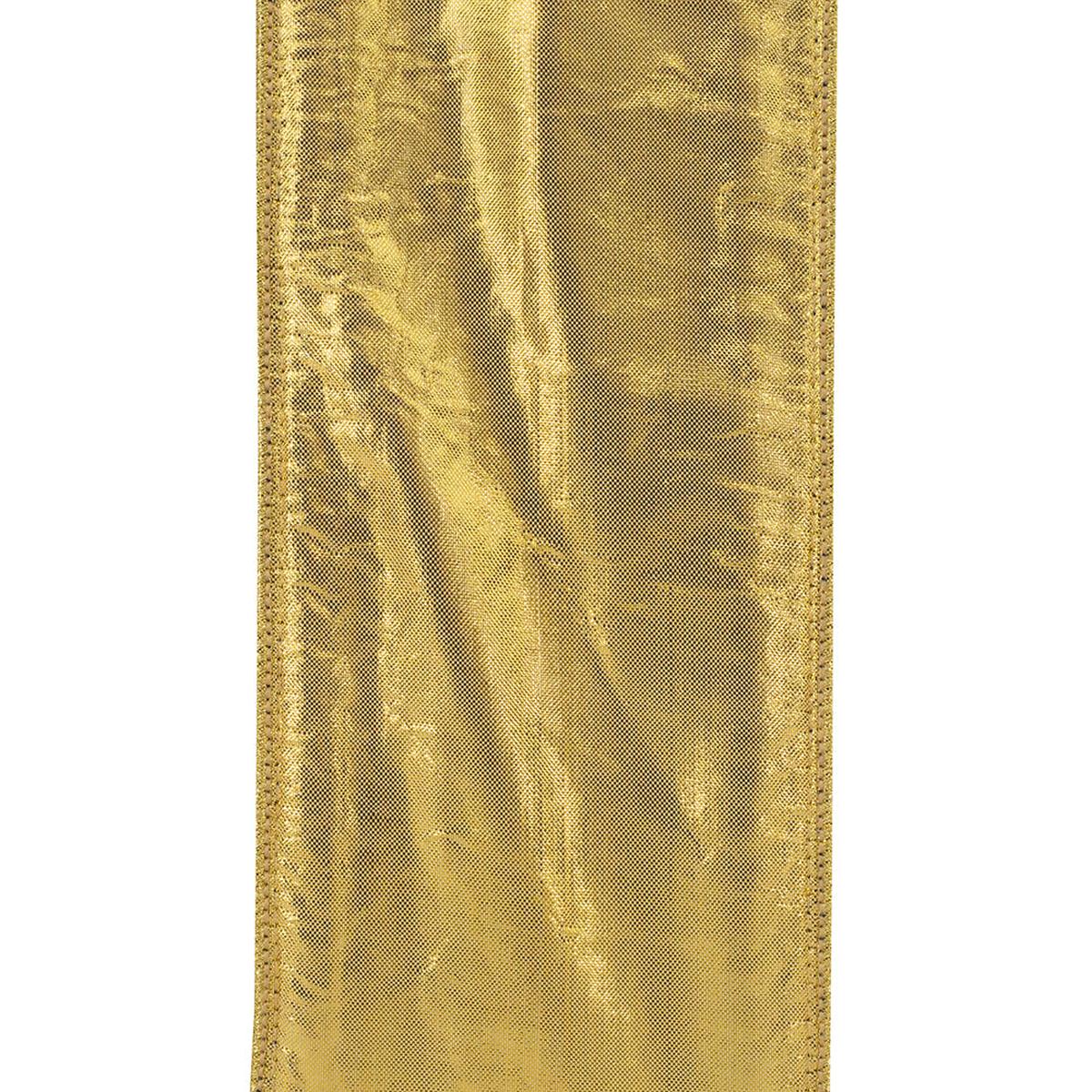 Shop For 4" Velvet Deluxe Jewel Ribbon: Navy/Gold (5 Yards)