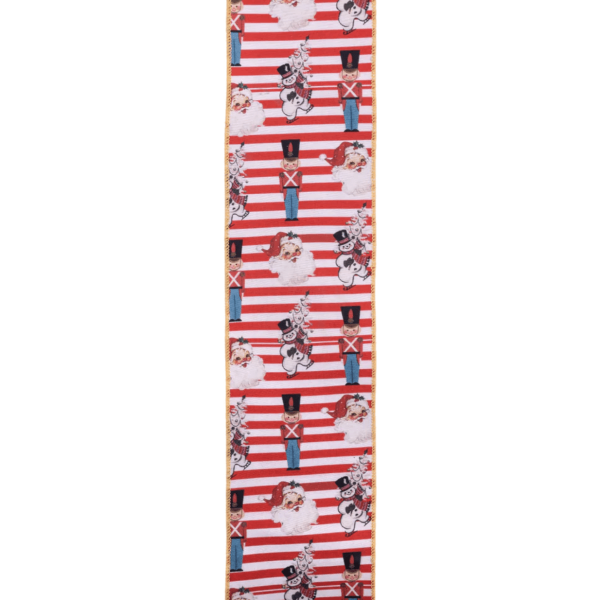 Shop For 4" Vintage Toys Santa Ribbon: Red/White (10 Yards)