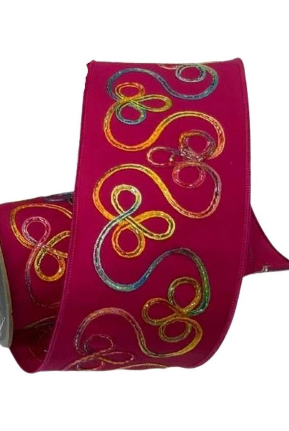 4" Whimsy Ribbon: Fuchsia (10 Yards)