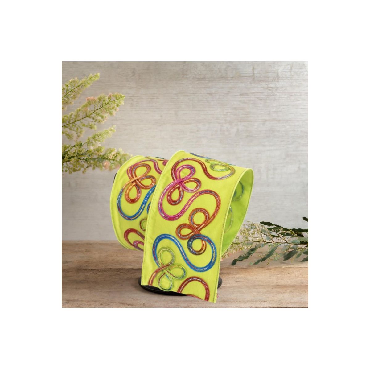 Shop For 4" Whimsy Ribbon: Lime Green (10 Yards)