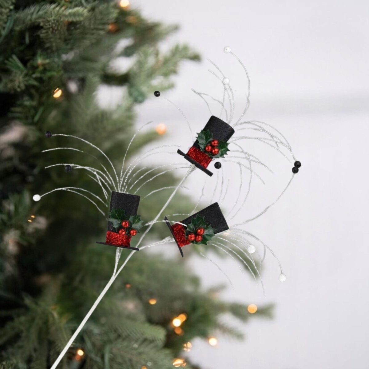 Shop For 40" Glitter Snowman Top Hat Spray