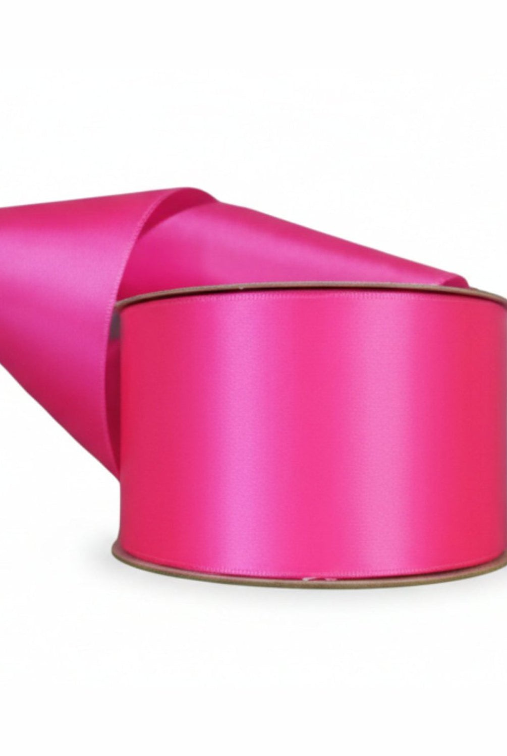 Shop For 40 Lustre Satin Ribbon Non Wired: Hot Raspberry (50 Yards)
