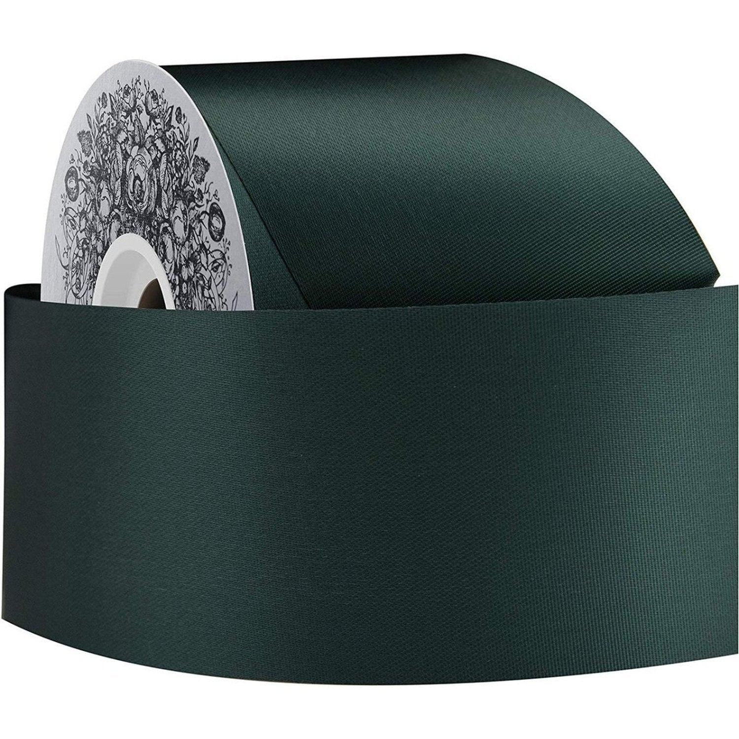 Shop For 40 McGinley Satin Acetate Ribbon Non Wired: Hunter Green (100 Yards)