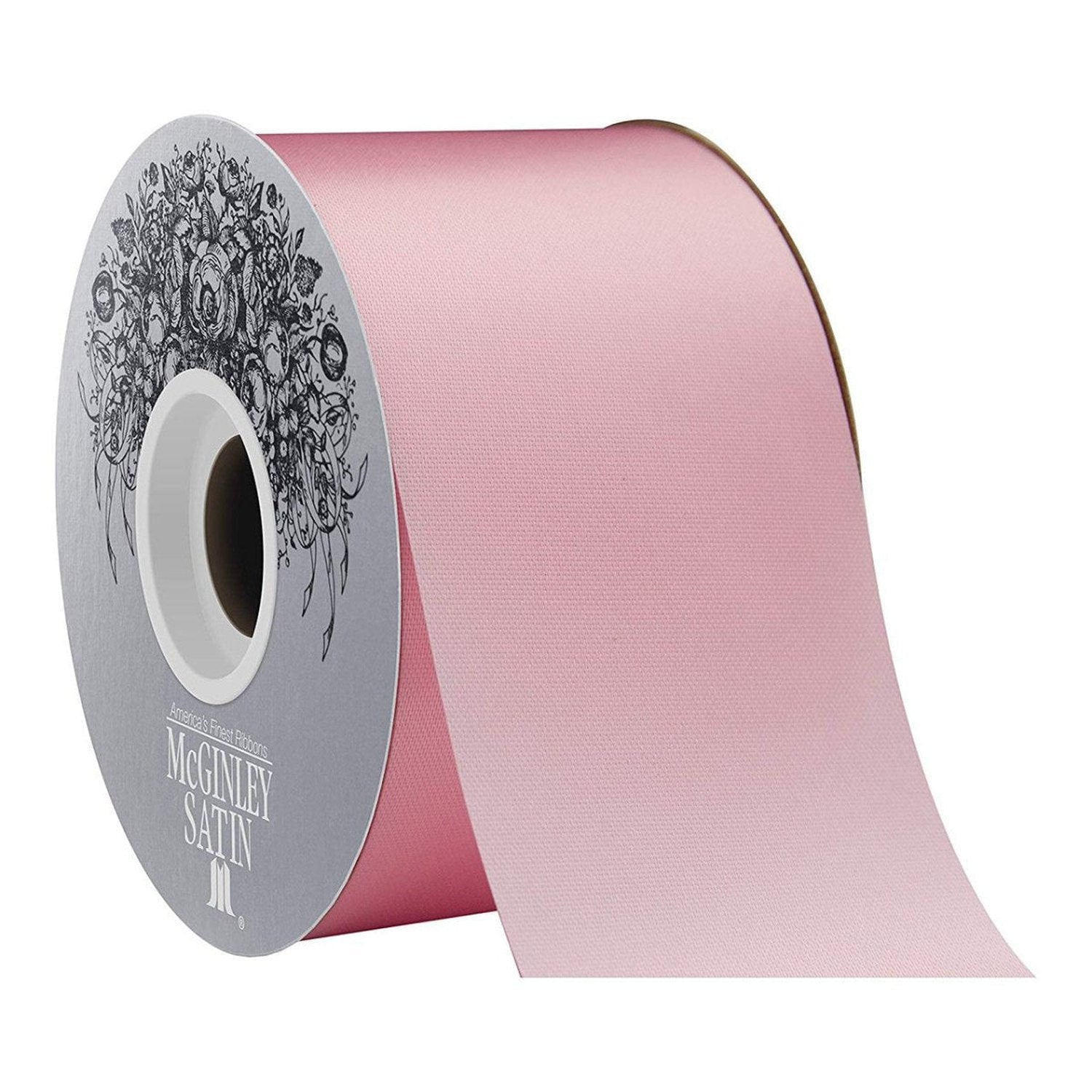 Shop For 40 McGinley Satin Acetate Ribbon Non Wired: Pink (50 Yards)