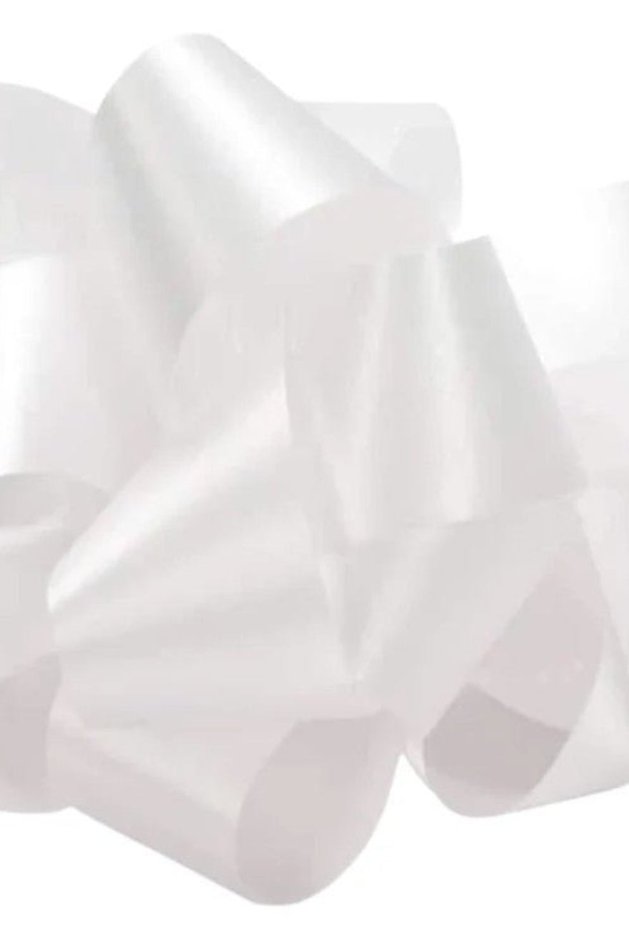 Shop For 40 Satin Acetate Ribbon Non Wired: White (50 Yards)
