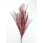 Shop For 41" Tinsel Grass Spray: Red