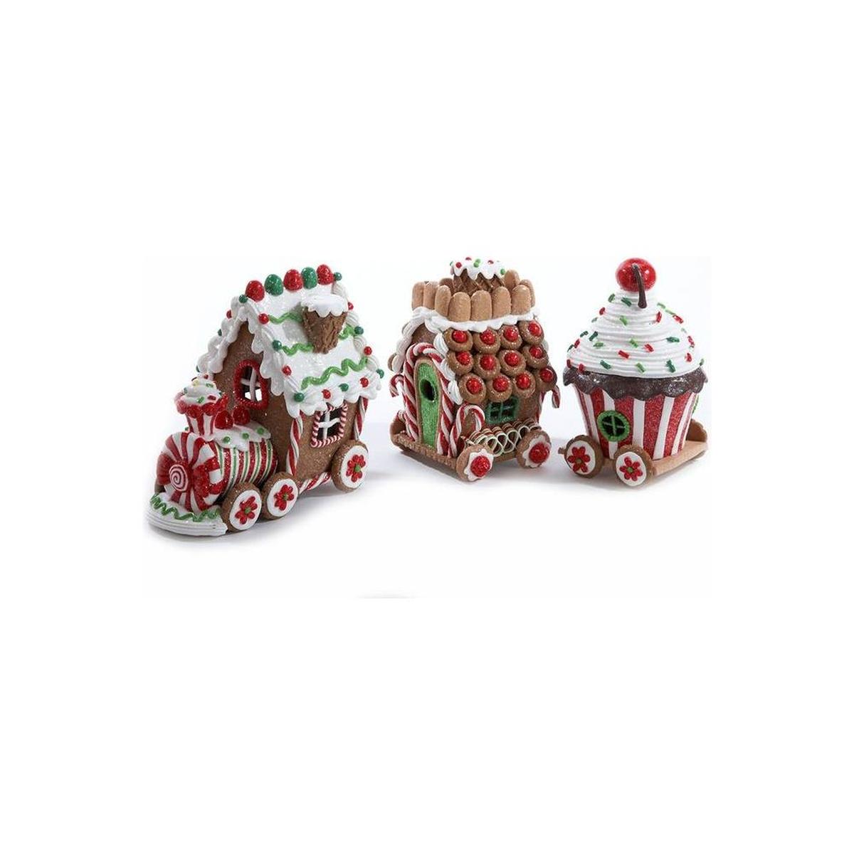 Shop For 4.3" LED Claydough Gingerbread Train (3 Piece Set)