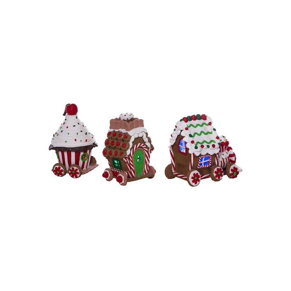 Shop For 4.3" LED Claydough Gingerbread Train (3 Piece Set)