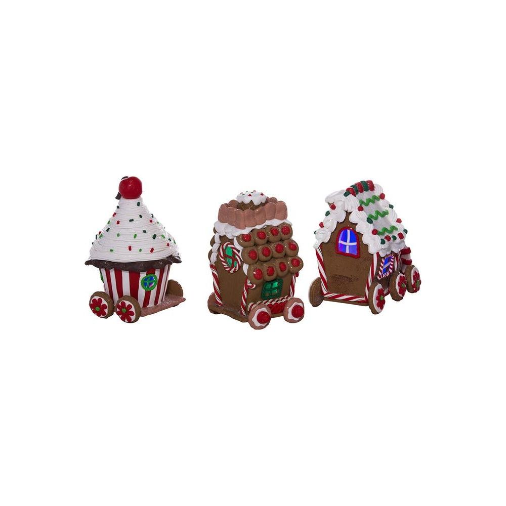 Shop For 4.3" LED Claydough Gingerbread Train (3 Piece Set)