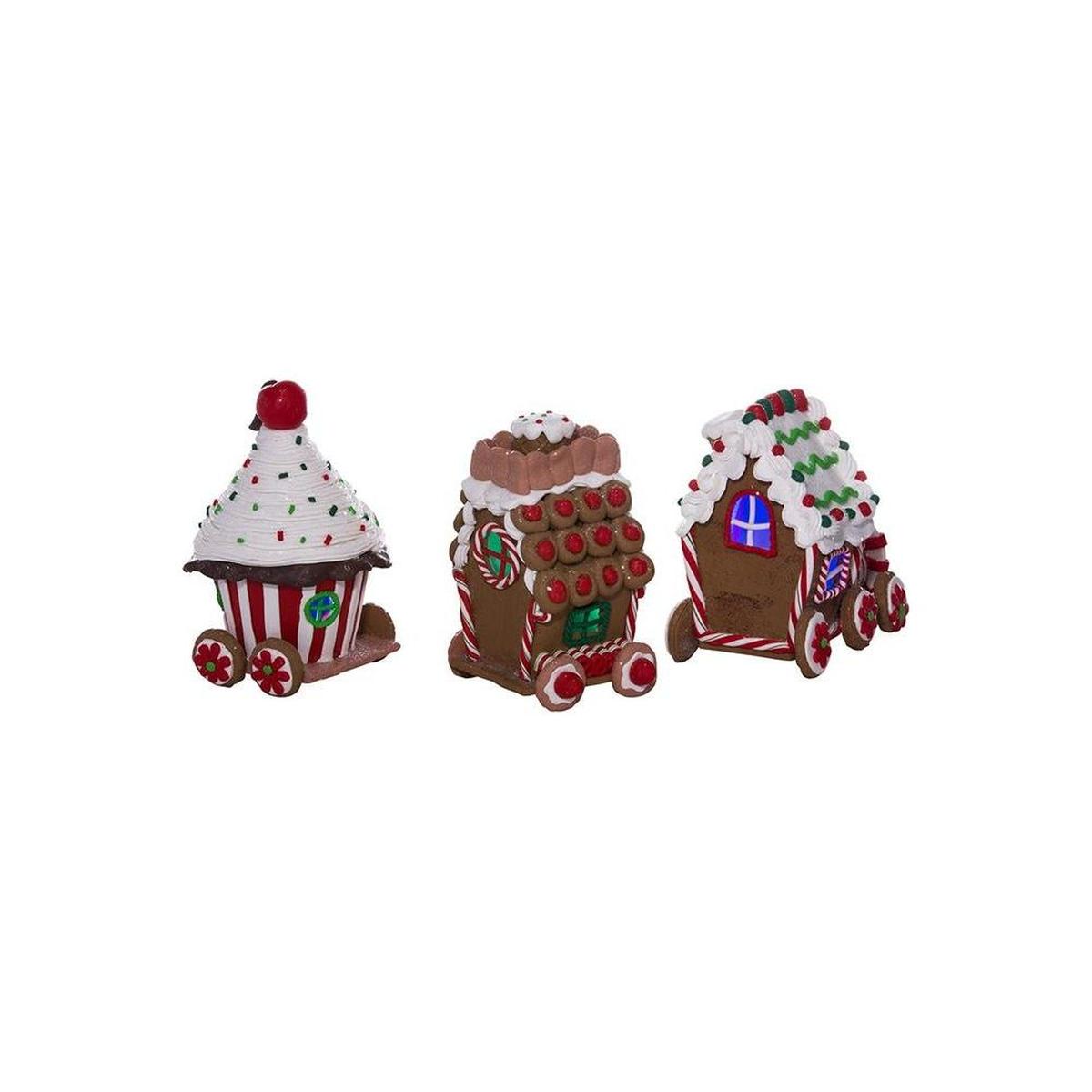 Shop For 4.3" LED Claydough Gingerbread Train (3 Piece Set)