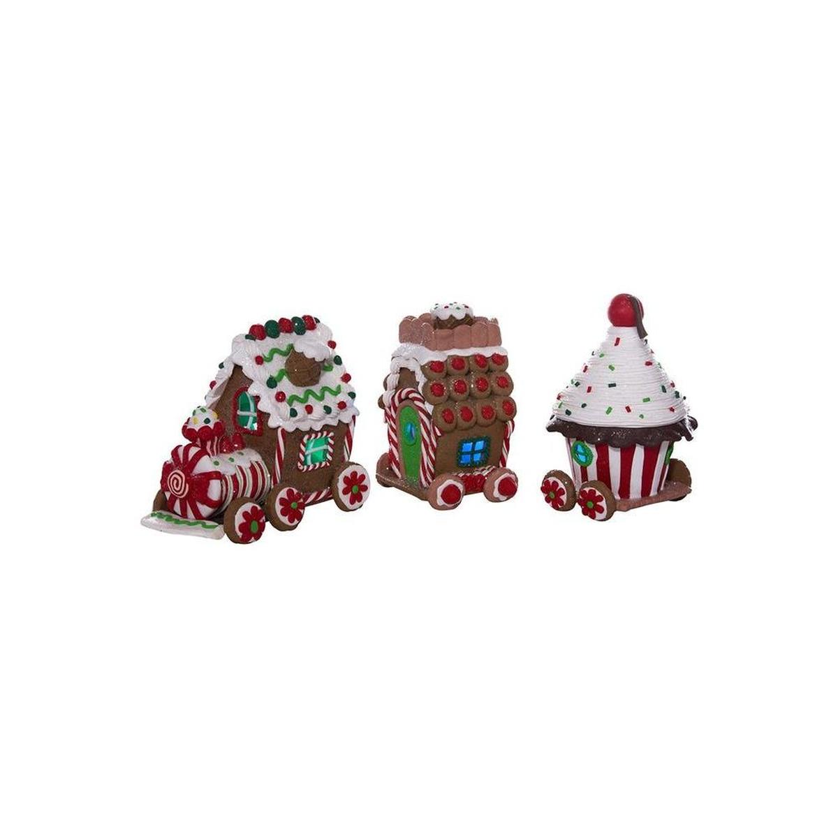 Shop For 4.3" LED Claydough Gingerbread Train (3 Piece Set)