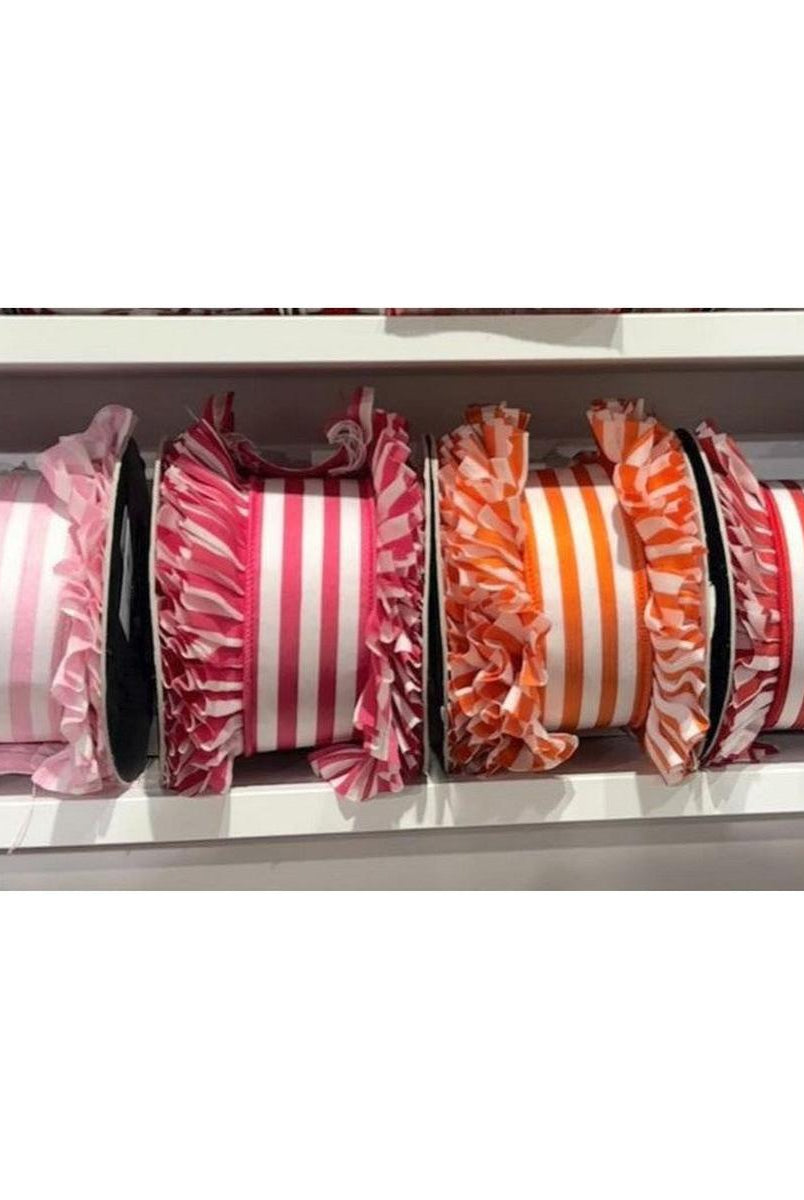 Shop For 4.5" Candy Wrap Ruffle Ribbon: Pink (5 Yards)