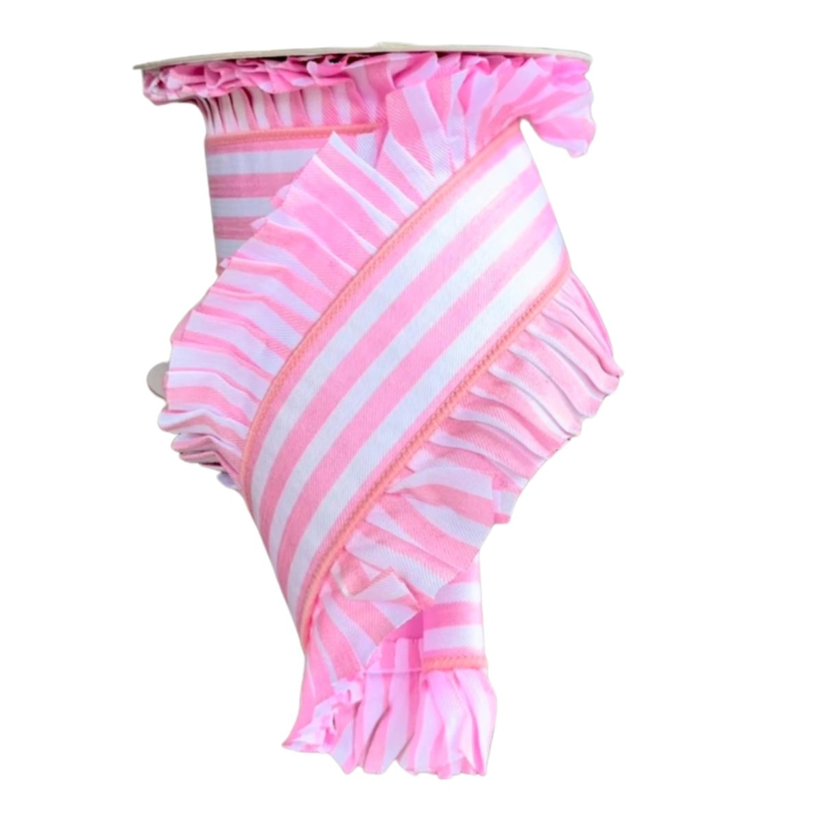 Shop For 4.5" Candy Wrap Ruffle Ribbon: Pink (5 Yards)