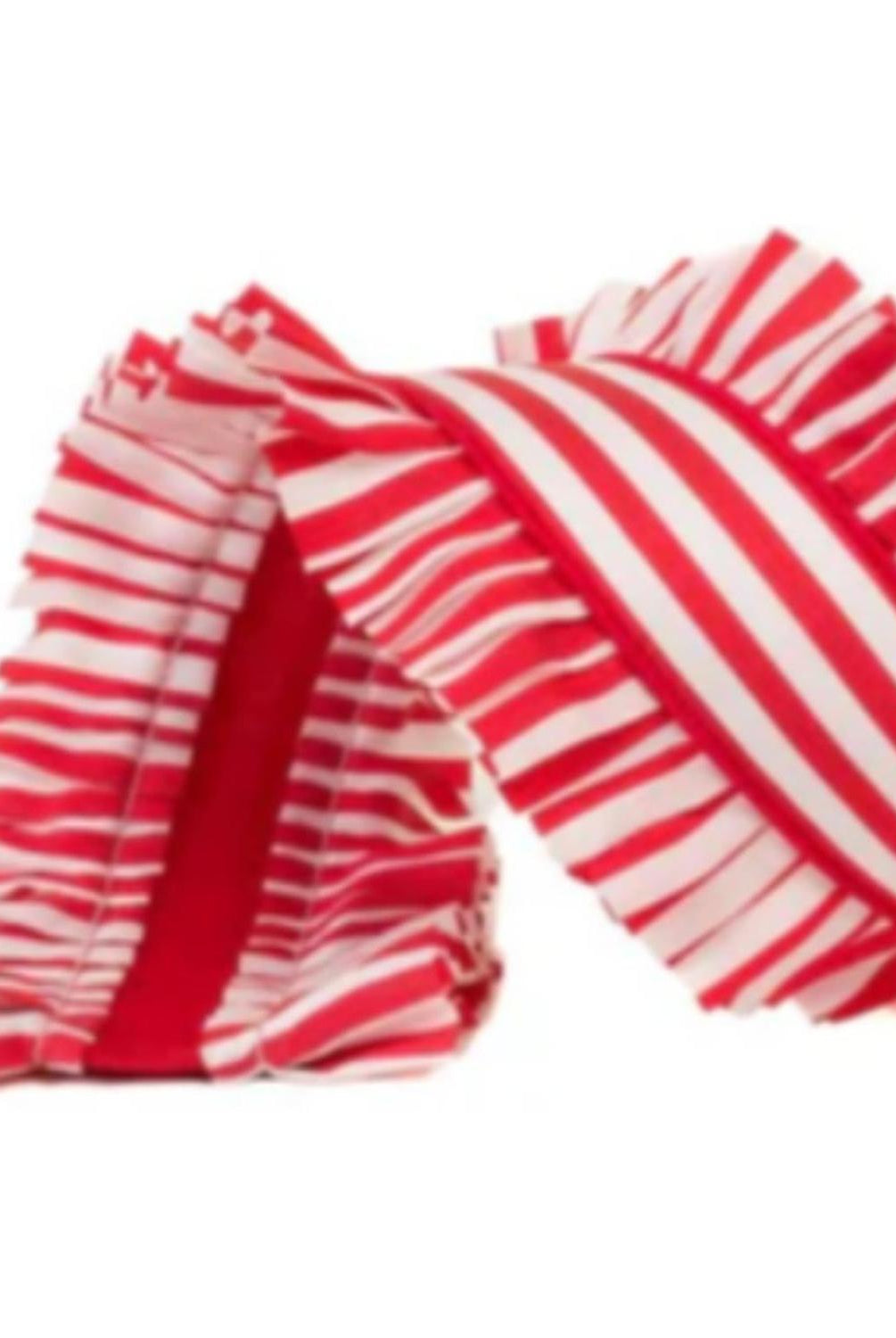 4.5" Candy Wrap Ruffle Ribbon: Red (5 Yards)