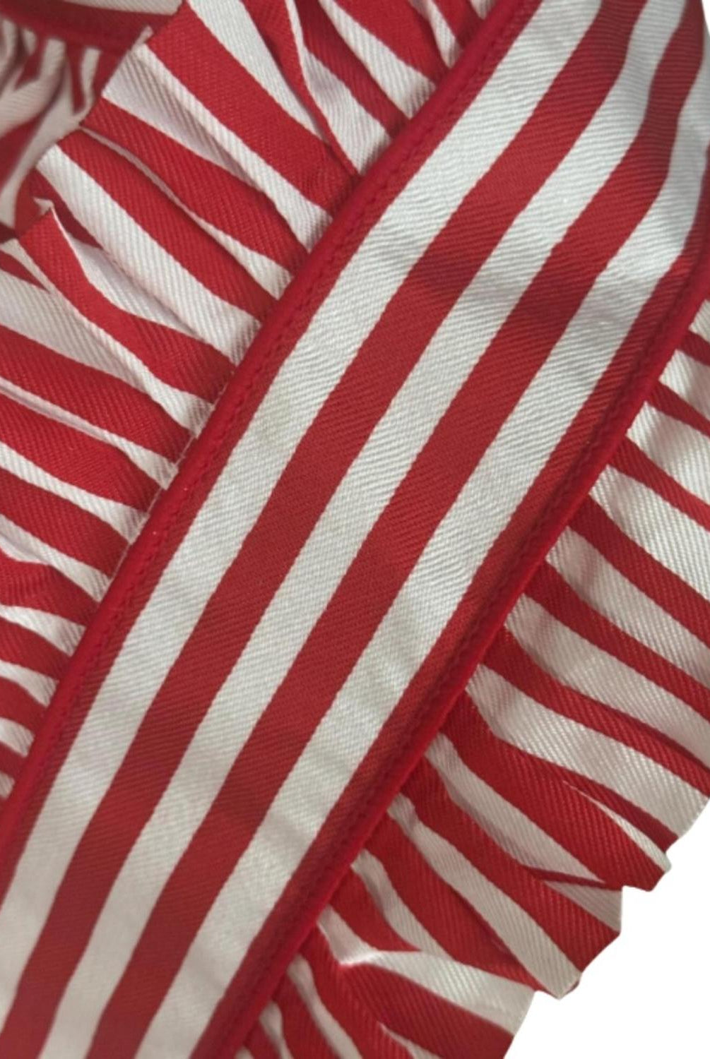 4.5" Candy Wrap Ruffle Ribbon: Red (5 Yards)