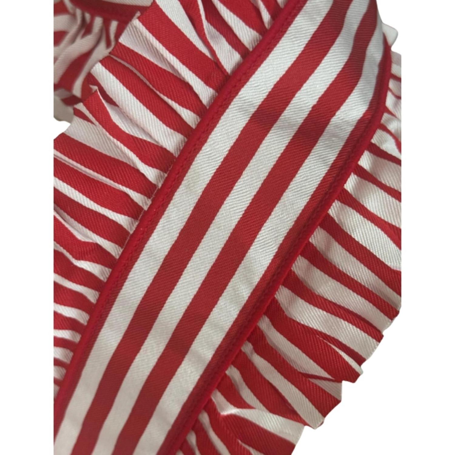 4.5" Candy Wrap Ruffle Ribbon: Red (5 Yards)