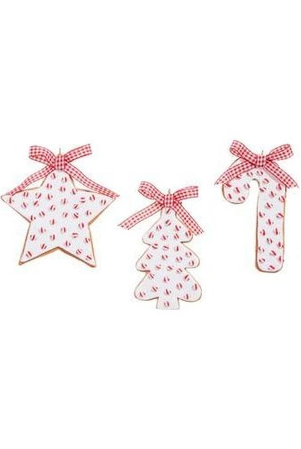 4.5" Peppermint Sprinkles Cookie Ornament