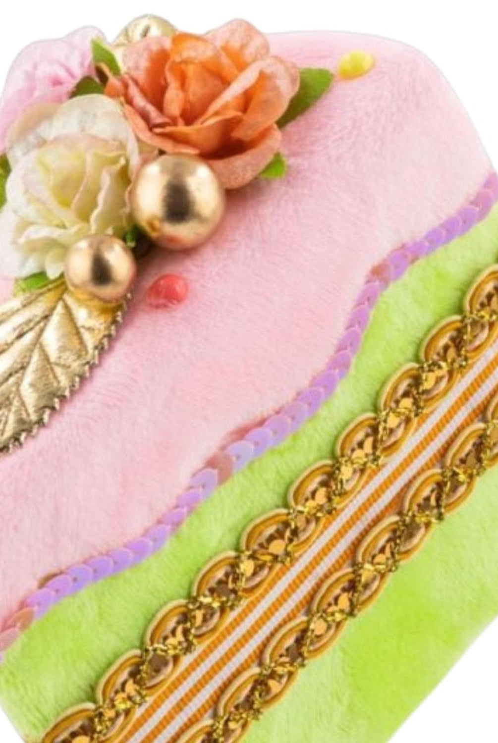 4.5in Green Cake Slice Ornament