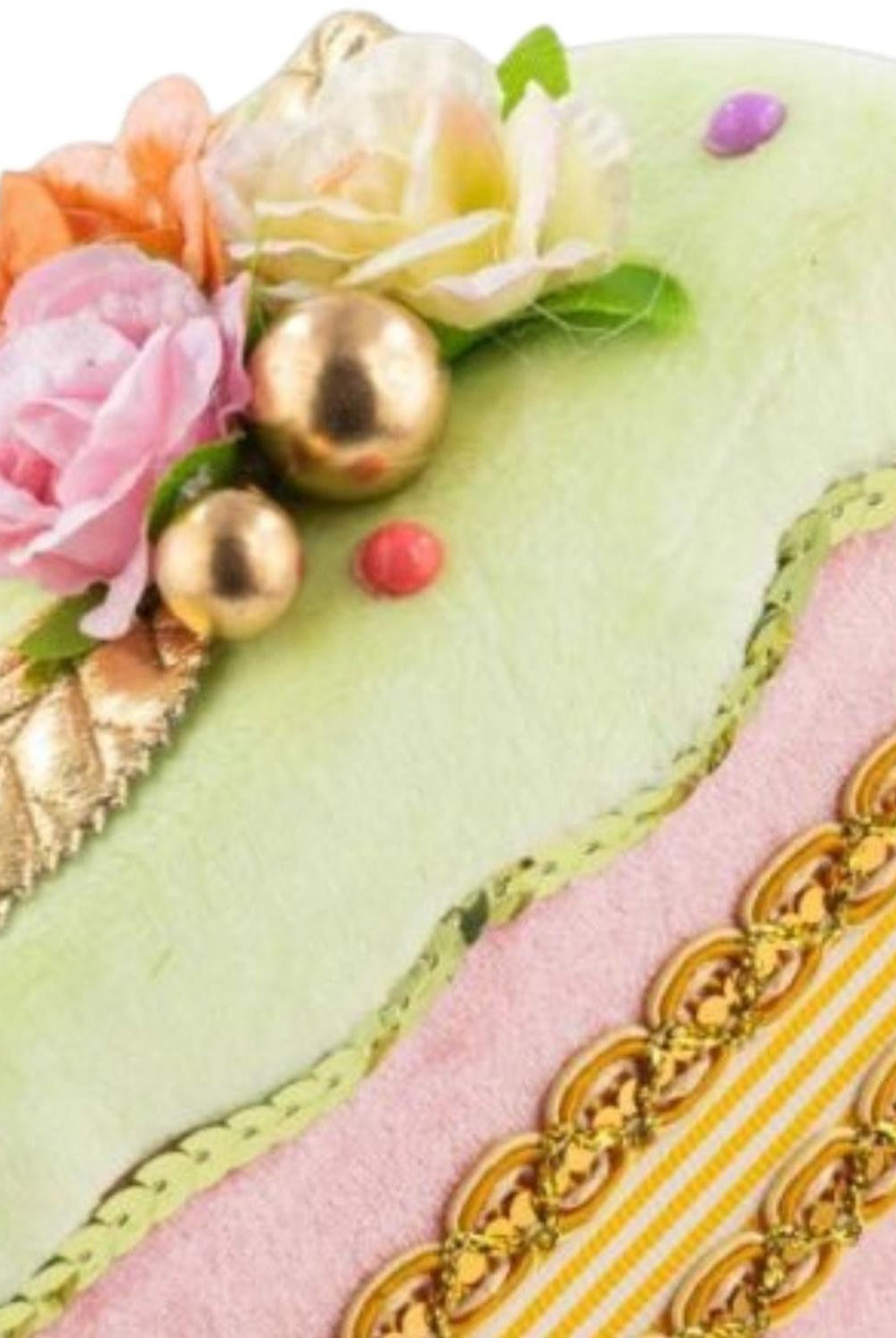 4.5in Pink Cake Slice Ornament