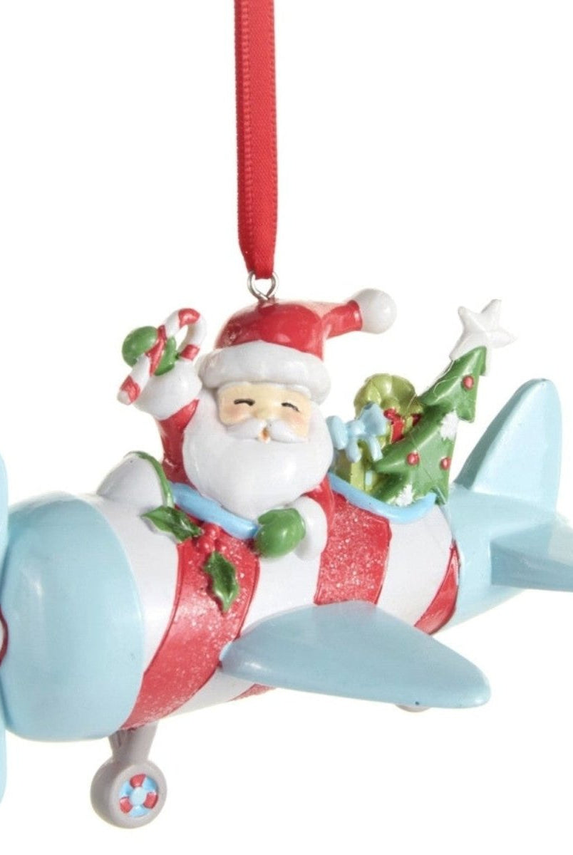 Shop For 4.5in Santa's Plane Adventures Ornament