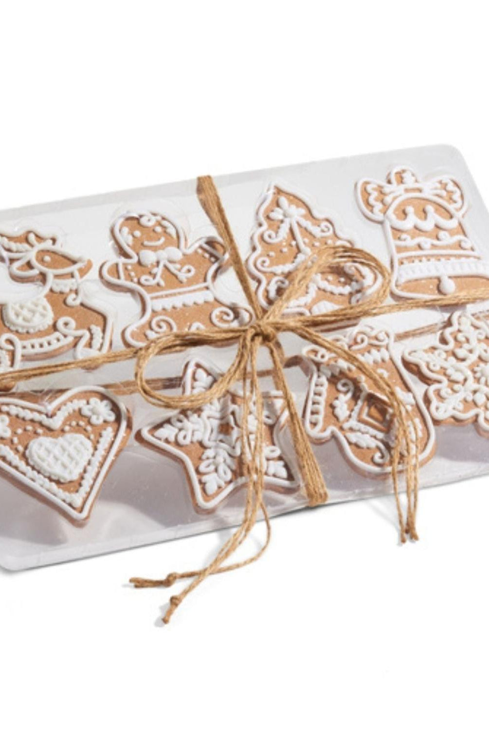 4.75" Box of Gingerbread Cookie Christmas Ornaments