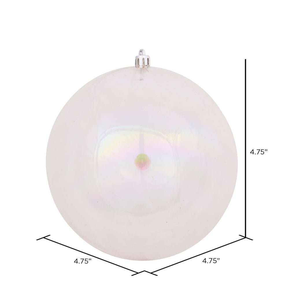 Shop For 4.75" Clear Iridescent Ball Ornament
