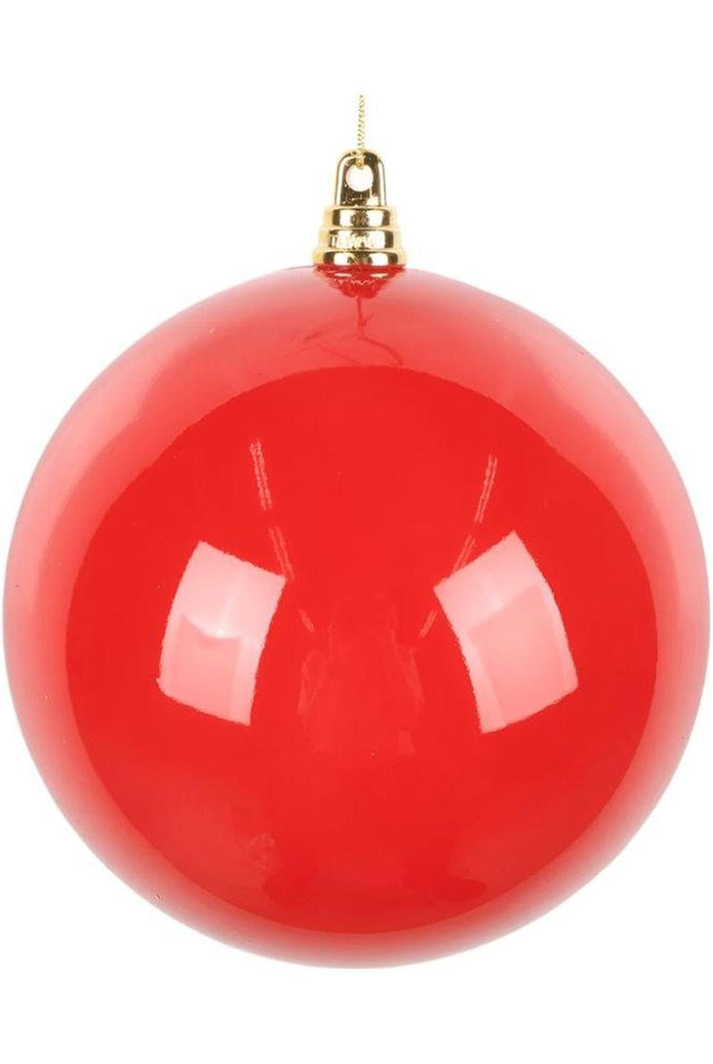 4.75" High-Gloss Ball Ornament: Red