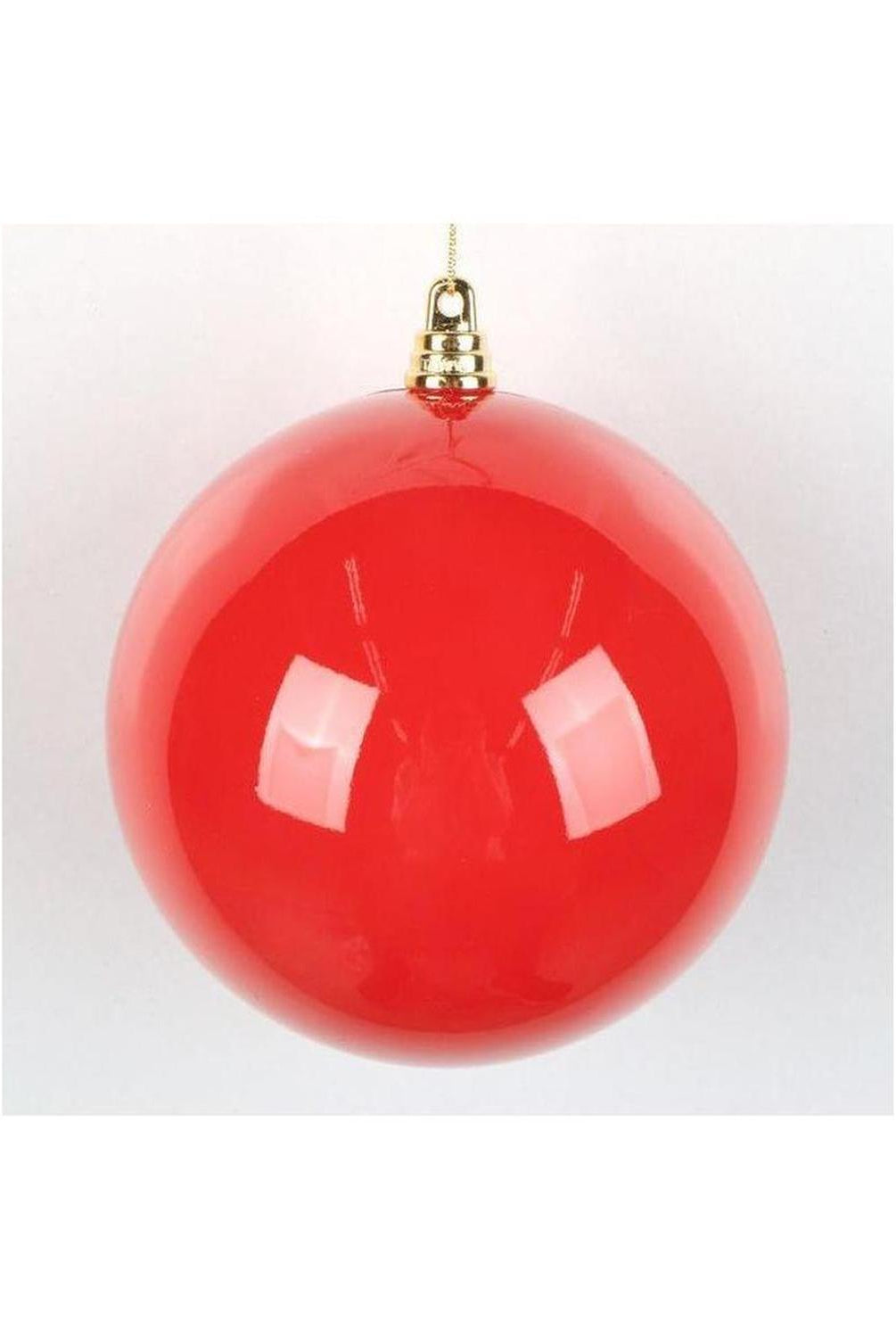 4.75" High-Gloss Ball Ornament: Red