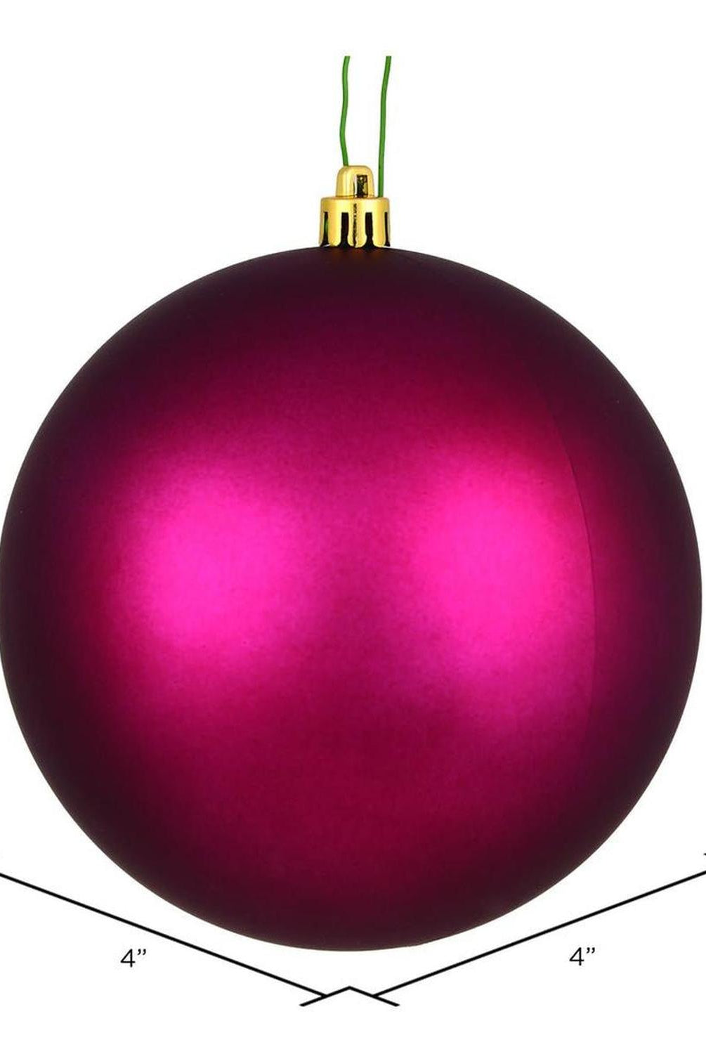4.75in Berry Red Christmas Ornament Assortment (Set of 4)