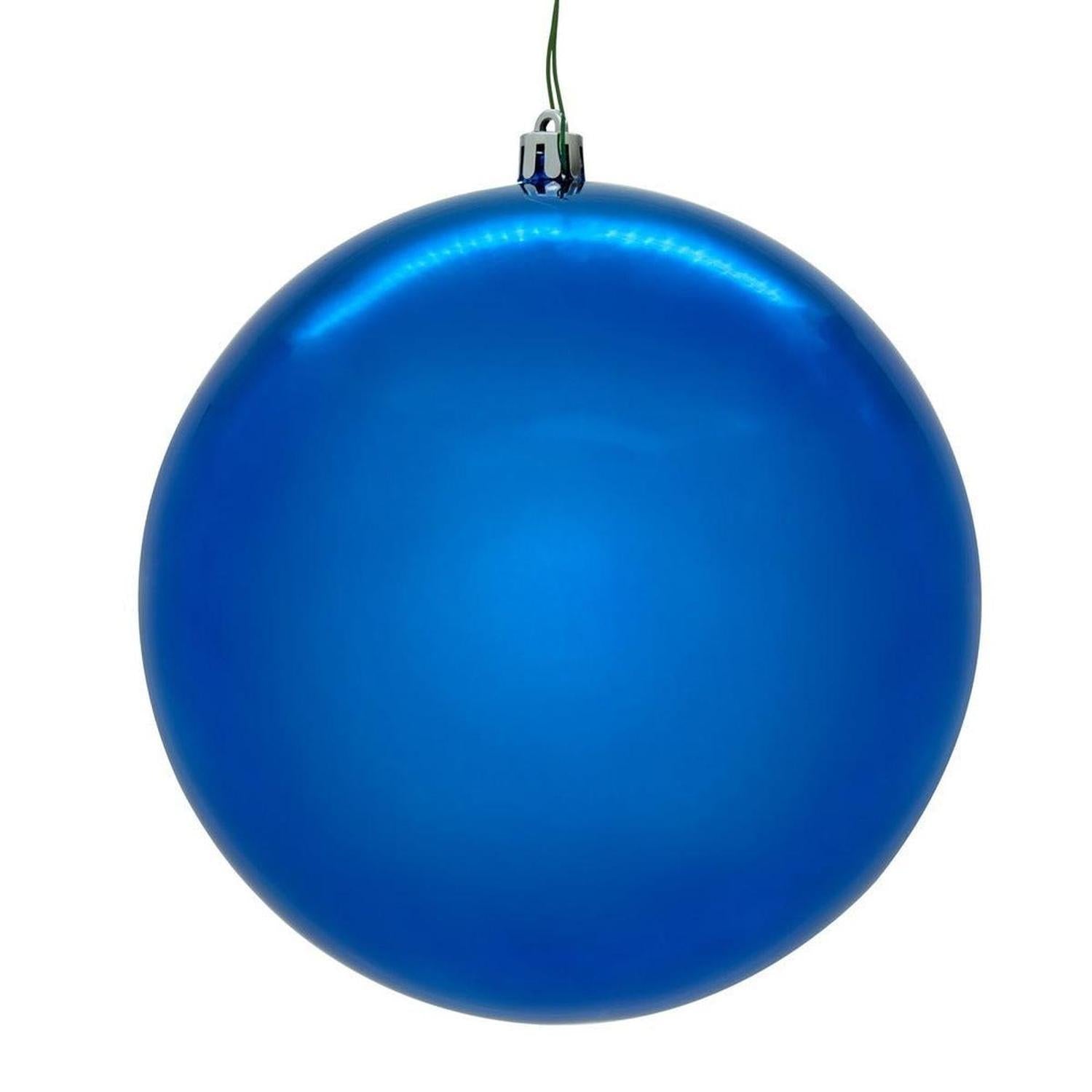 4.75in Blue Finish Christmas Ornament Assortment (Set of 4)