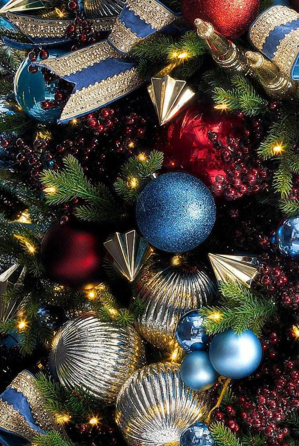 4.75in Crimson Red Pearl Ball Ornament (4 Pack)