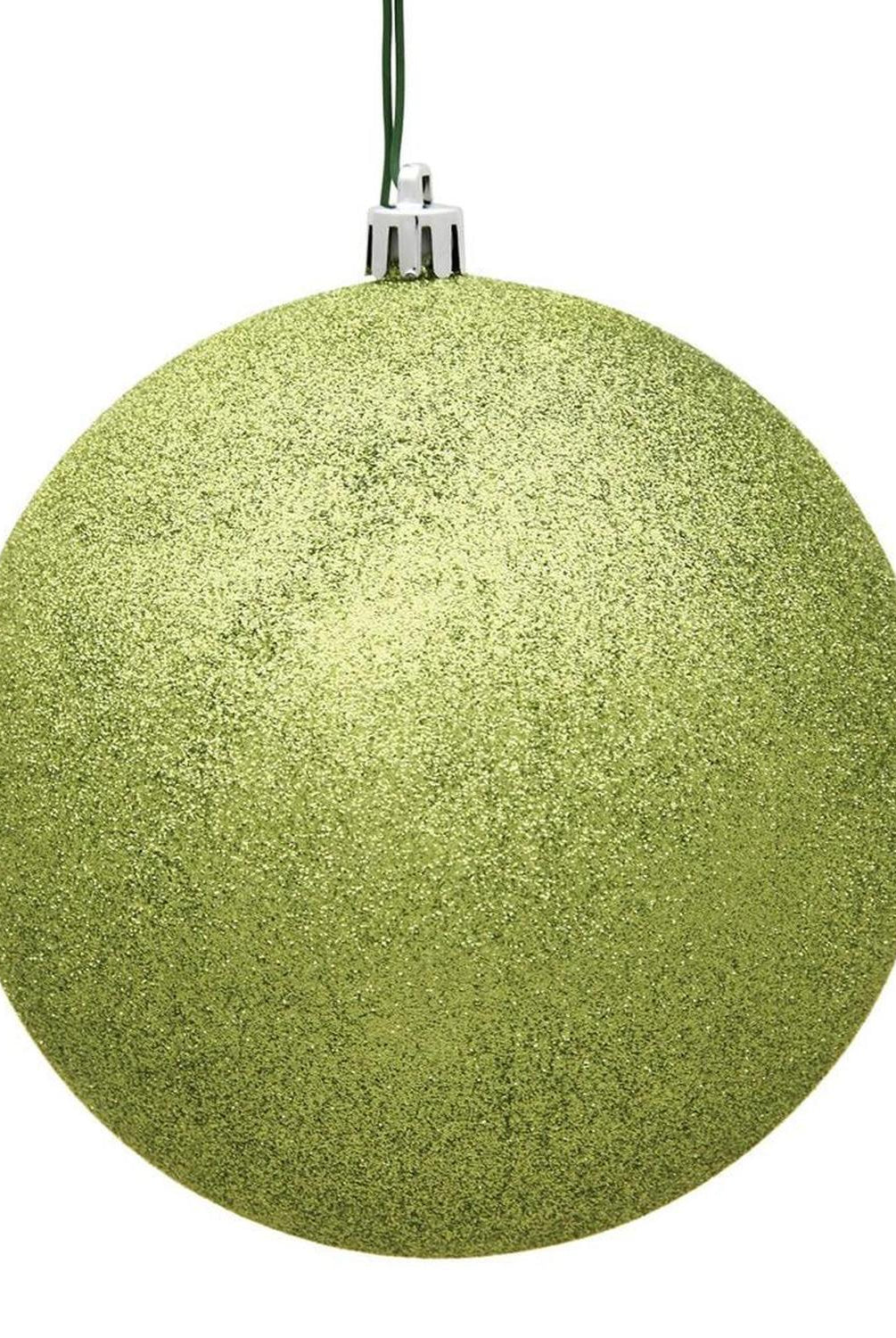 4.75in Lime Green Christmas Ornament Assortment (Set of 4)