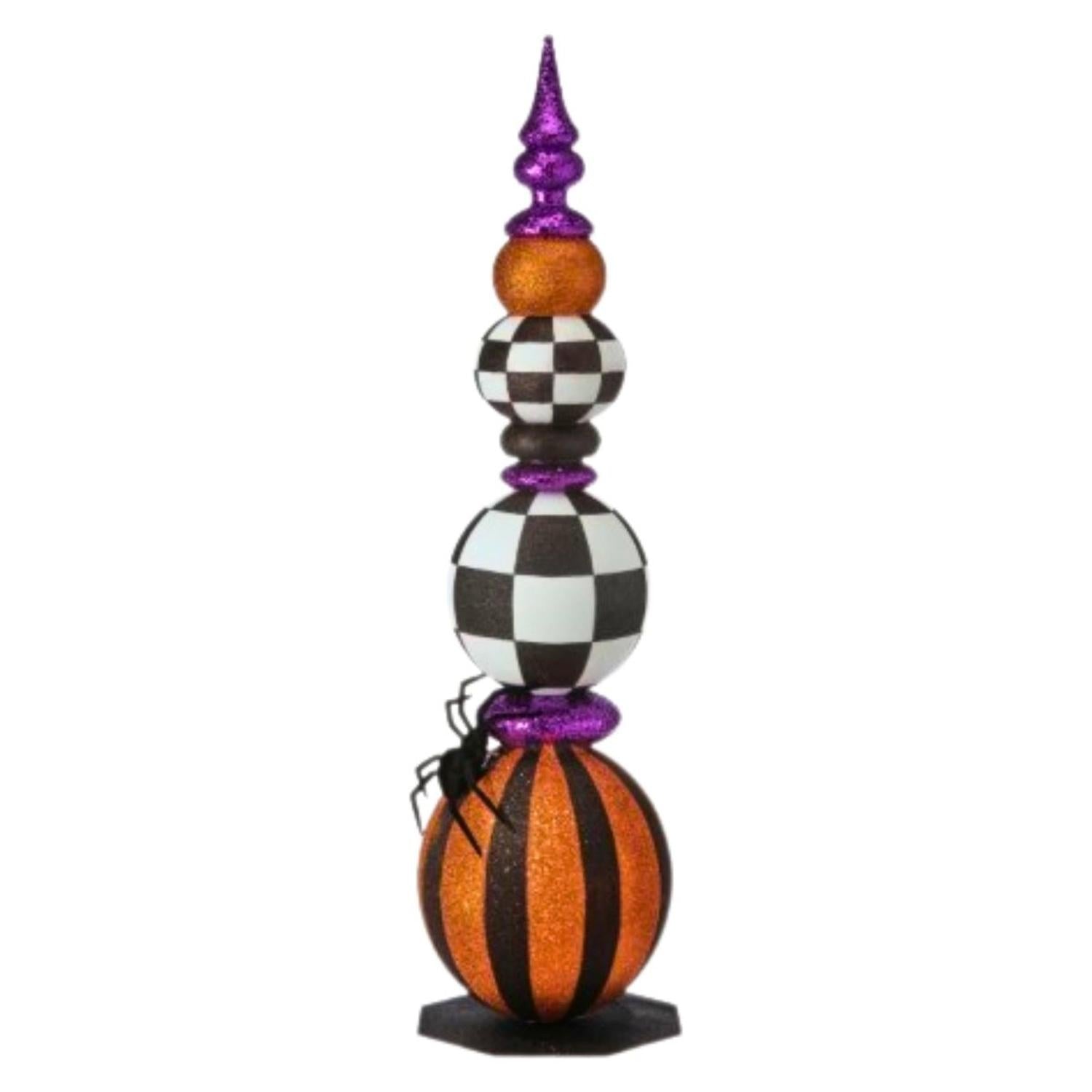 Shop For 48" Glitter Halloween Ball Topiary