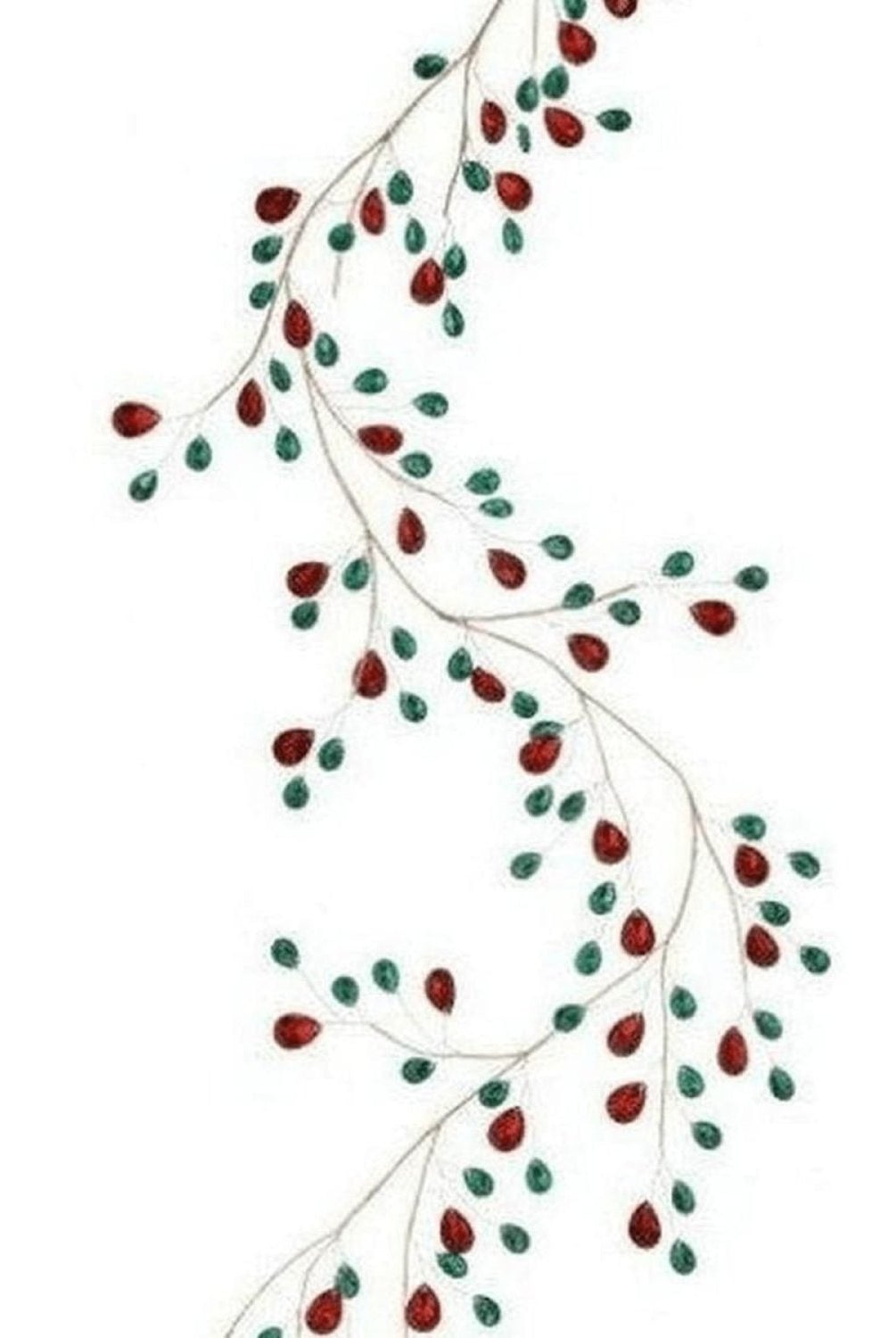 Shop For 48" Metal Jewel Garland: Red/Green